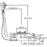 Комплект слива и перелива IDEAL STANDARD K7983AA